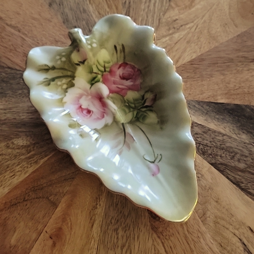 Lefton rose dish